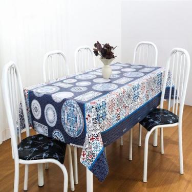 Imagem de Toalha de Mesa Térmica Impermeável 04 Lugares Estampada - TapeteMalha,