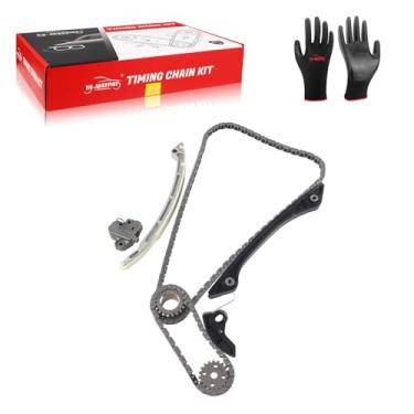 Imagem de YA-MAYPAY Kit de corrente de distribuição do motor com roda dentada e tensor e guia compatível com Ford Mustang Fusion Mondeo Edge Escape Focus 2.0T 2.3T para Volvo S60 S80 V60 XC60 2.0L OEM