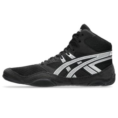 Imagem de ASICS Tênis de luta livre masculino Snapdown 4, Preto/branco, 36