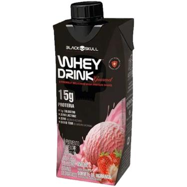 Imagem de Whey Drink Gourmet Pronto Para Beber 250mL Black Morango