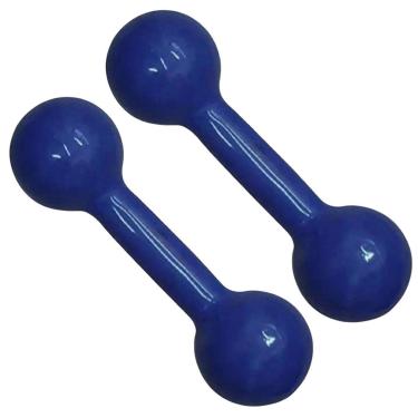 Imagem de Kit 01 Par Halter Peso Emborrachado 3Kg Unibrás-Masculino