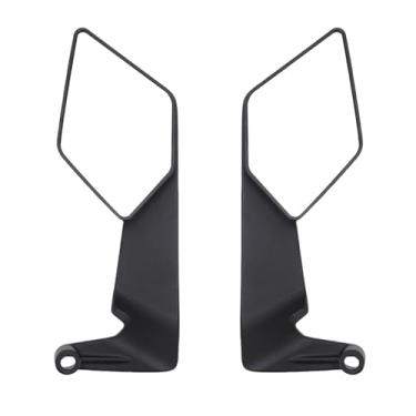 Imagem de Tbest Espelhos Laterais WindWing Espelhos Retrovisores Giratórios de 60 ° Substituição para Z650Z900Z1000ZH21000, Com Design de Asa Dupla, Aumento de Força Descendente e Espelho