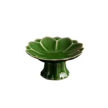 Imagem de Prato de molho de soja, prato de servir, decoração, bandeja de cerâmica multiuso, prato de servir tigela de frutas (verde)