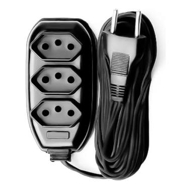 Imagem de Extensão Elétrica Cabo PP 2x2,5 mm 5 m Reforçada 3 Tomadas