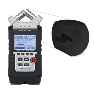 Imagem de Capinha Espuma Pop Filter genérica para Gravador ZOOM H4 H4n Pro H4Essential - Cor Preta