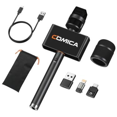 Imagem de Microfone Sem Fio COMICA Revo S com Receptor USB-C, Gravação 48kHz/24bit, 15H de Bateria, Microfone para Entrevista/Podcast, Compatível com iPhone 15/16 e Celulares Android com USB-C