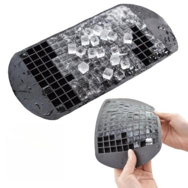 Imagem de Forma De Gelo Silicone 160 Cubos Kit Bebidas Drink Forminha Rígida e Fundo Flexível Lavável(2 un)