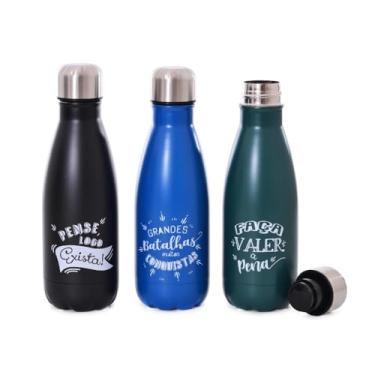 Imagem de Garrafa Térmica Inox Confident Frases Wincy Casa 750ml 1und