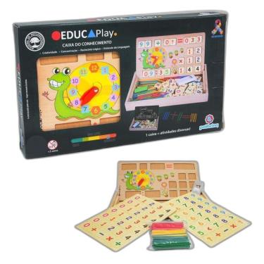 Imagem de Brinquedo De Madeira Caixa Conhecimento Polibrinq Bdm52