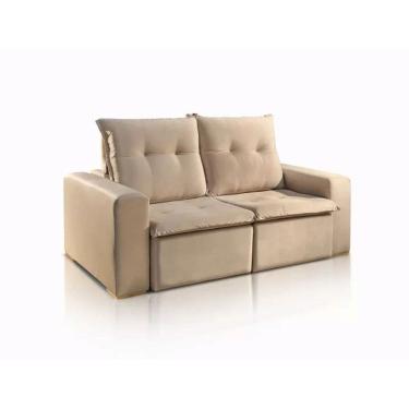 Imagem de Sofá Retrátil e Reclinável Liverpool Luxo Veludo 1.8m Jc Estofados