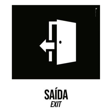 Imagem de Kit 3 Placas Desenho - Saída Exit