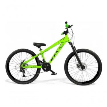 Imagem de Bicicleta Aro 26 Freeride Gta Verde 21v Câmbios Importados Aro Aero
