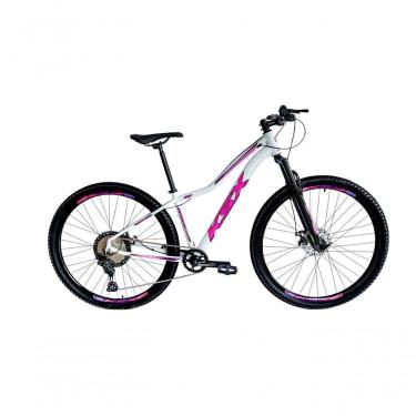 Imagem de Bicicleta Aro 29 Ksx Sd7 Feminina 12v Garfo Com Trava K7 11/50 Freios Hidráulicos Kit 1x12 - Branco/rosa/violeta Tam. 17