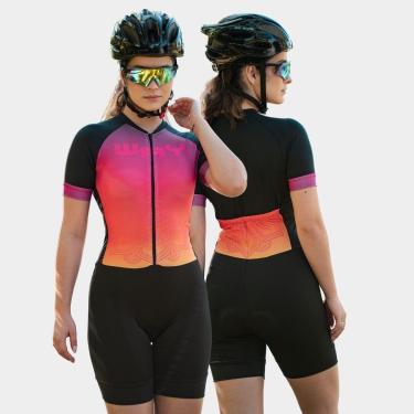 Imagem de Macaquinho de Ciclismo PRO Espuma Macacão Mandala-Feminino