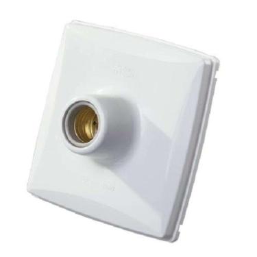 Imagem de Plafon Pvc Branco Soquete Porcelana 100w/250v - Mectronic
