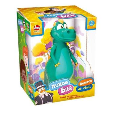 Imagem de Boneco Vinil Dinossauro Mundo Bita 20CM Líder Brinquedos - Lider Brinq