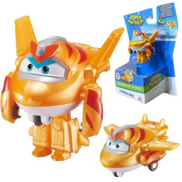 Imagem de Super Wings Avião Transform a Bots Golden Boy 884