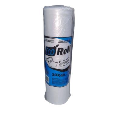 Imagem de Bobina Saco Plastico Picotada 30x40 Alto Rendimento 8 Bobina