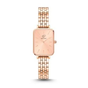 Imagem de Relógio Feminino Quadrado Elegante Delicado Rose New Port-Feminino