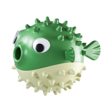 Imagem de Brinquedo Durável Para Cães Em Forma De Peixe Com Som, Bola Para Alivi