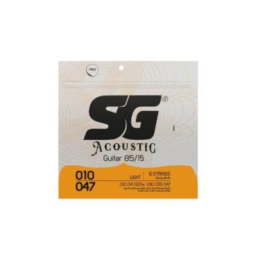 Imagem de Encordoamento Corda Violão Aço Sg Acoustic Light 0.10