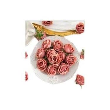 Imagem de Flores Artificiais De Rosa De Seda 100 Peças Para Decoração De Casamen