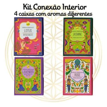 Imagem de KIT Com 4 CXs Defumadores Hindu SreeVani, KIT CONEXÃO INTERIOR