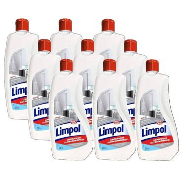 Imagem de Kit 9 Limpador Eletrodomésticos Limpol Bom Bril 200Ml