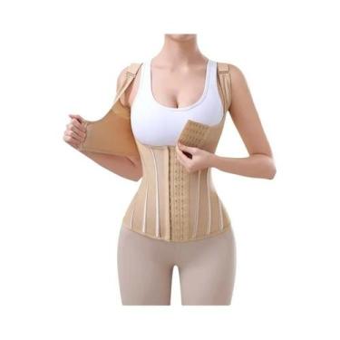 Imagem de Corset Modelador Feminino Em Formato U Com Barbatanas De Aço, Malha Re