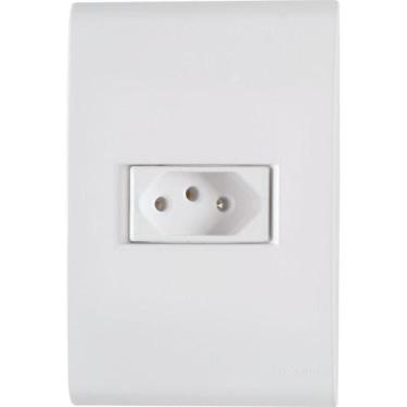 Imagem de Conjunto 4x2 com 1 Tomada 2P+T 20A 250V Liz Tramontina