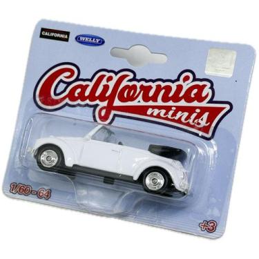 Imagem de Miniatura - 1:64 - Volkswagen Beetle / Fusca Conversível Branco - Cali