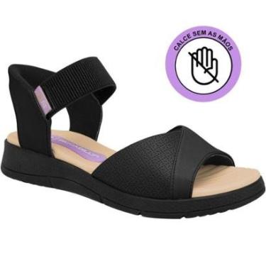 Imagem de Sandália Calce Sem as Mãos Picadilly SlipFit Anabela Confort-Feminino