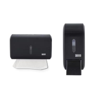 Imagem de Saboneteira Líquida Com Reservatório 400ml e Dispenser Papel Toalha Co