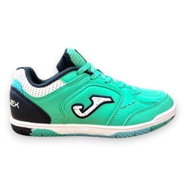 Imagem de Chuteira de Futsal Infantil Joma Top Flex Juvenil Lançamento, Azul cel
