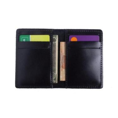 Imagem de Carteira Masculina Bertoni Couro Legítimo 6 Cartões, Preto