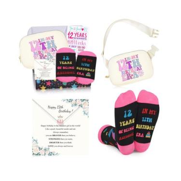 Imagem de Conjunto de presente DOGMEM de 12º aniversário para menina com pochete