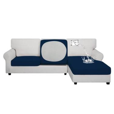 Imagem de Capas de almofada Easy-Going, impermeáveis, 3 peças para sofá