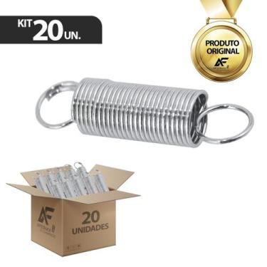 Imagem de Kit 20 Molas Repuxo Para Esticar Fio Cerca Elétrica Zincada - AferMix