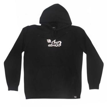 Imagem de Moletom Lost Canguru Logo Fire - Preto-Masculino