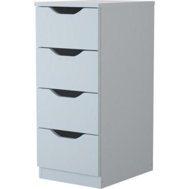 Imagem de Gaveteiro Com 4 Gavetas Multivisão Branco F002