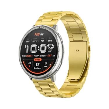 Imagem de Pulseira De Aço Inoxidável De 20 22mm Para Smartwatches Amazfit Active