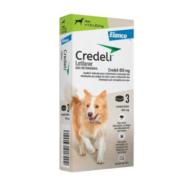 Imagem de Antipulgas Credeli 450mg Pet 11 a 22kg Caixa C/3 Comprimidos