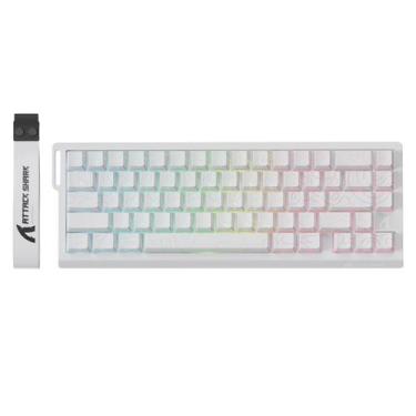 Imagem de Teclado para jogos ATTACK SHARK X68 PRO HE Wireless Branco
