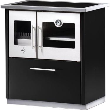 Imagem de Fogao a Lenha HMD Trento Preto com Chapa Vitrocerâmica SD