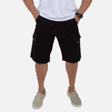 Imagem de Bermuda Cargo Masculina Short Masculino Com 6 Bolsos - Venus Modas, Pr