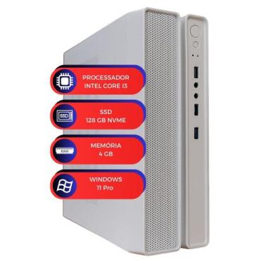 Imagem de Computador MultiPc Slim BR I3 4GB RAM SSD 128GB Nvme Win 11
