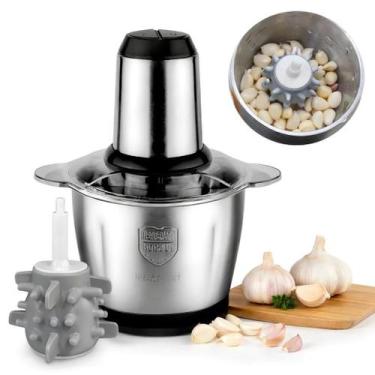Imagem de Triturador De Alimentos 110v Carne e Legumes Elétrico 3L + DESCASCADOR