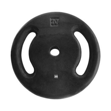 Imagem de Anilha Ferro Fundido Emborrachada Fitness Academia 20,0 Kg - ANILHAS F