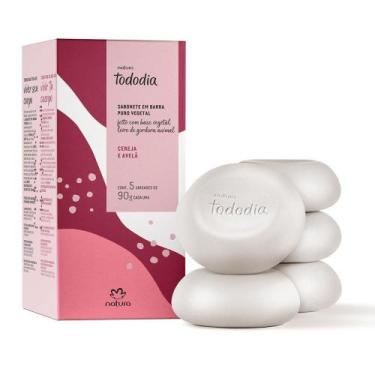 Imagem de Sabonete Barra Todo dia 5x90g Cereja e Avelã - Perfumaria - Natura Tod