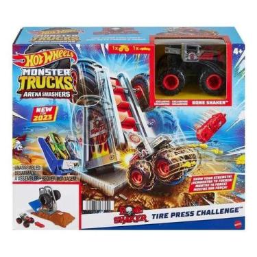 Imagem de Monster Trucks Arena Smashers Hot Wheels Tire Press Challenge Mattel